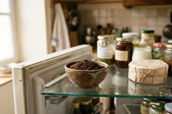 Marc de café dans le frigo : la méthode qui neutralise les odeurs