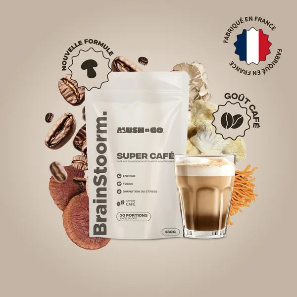 Café adaptogène Mush N Go Brainstoorm