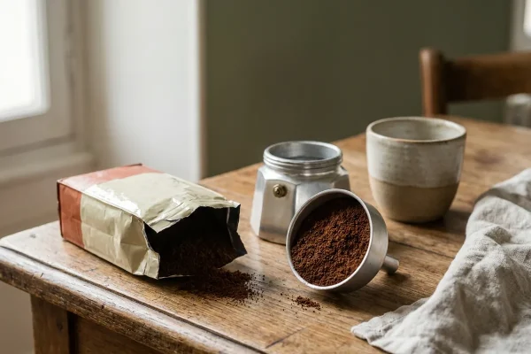 Café moulu pour cafetière italienne : quelle mouture et quel café