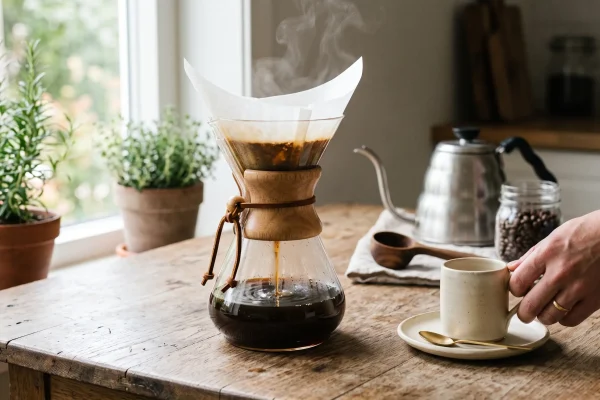 Chemex : avis, utilisation et méthode de la célèbre cafetière filtre