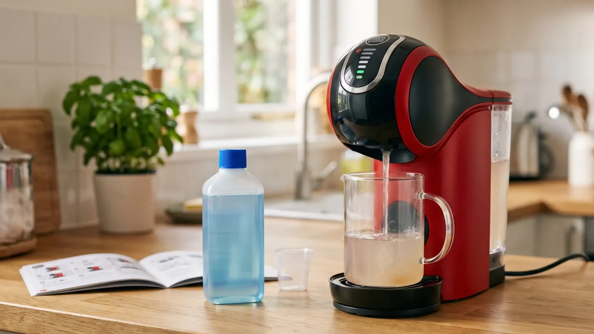 Détartrage d'une machine à café Dolce Gusto pour éliminer le calcaire